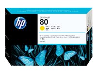 HP 80 - 175 ml - jaune - original - cartouche d'encre - pour DesignJet 1050c, 1050c plus, 1055cm, 1055cm plus C4873A