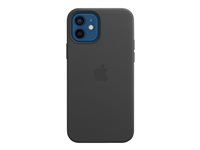 Apple - Coque de protection pour téléphone portable - avec MagSafe - cuir - noir - pour iPhone 12, 12 Pro MHKG3ZM/A