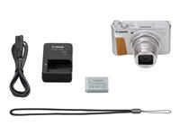 Canon PowerShot SX740 HS - Appareil photo numérique - compact - 20.3 MP - 4K / 30 pi/s - 40x zoom optique - Wi-Fi, Bluetooth - argent 2956C002