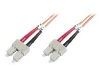 Uniformatic - Câble réseau - SC multi-mode (M) pour SC multi-mode (M) - 3 m - fibre optique - 62,5 / 125 microns - OM1 - sans halogène 21003
