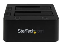 StarTech.com Dual-Bay USB 3.0 to SATA and IDE Hard Drive Docking Station, USB Hard Drive Dock, External 2.53.5 SATA III and IDE (40 pin) SSDHDD Docking Station, Hot-Swap Hard Drive Bays - Top-Loading - Contrôleur de stockage - 2.5", 3.5" - ATA / SATA 6Gb/s - USB 3.0 - noir - pour P/N: SVA12M5NA UNIDOCKU33