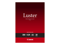 Canon Photo Paper Pro Luster LU-101 - Lustre - 260 micromètres - A3 (297 x 420 mm) - 260 g/m² - 20 feuille(s) papier photo - pour PIXMA PRO-1, PRO-10, PRO-100 6211B007