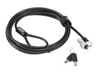 Kensington NanoSaver MasterKey Cable Lock - Câble de sécurité - noir - 1.8 m - pour ThinkCentre M75t Gen 2; ThinkPad L13 Yoga Gen 3; T14s Gen 3; X13 Gen 3 4XE1B81917