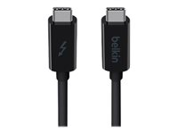 Belkin Thunderbolt 3 - Câble Thunderbolt - USB-C (M) pour USB-C (M) - Thunderbolt 3 - 1 m - noir F2CD081BT1M-BLK