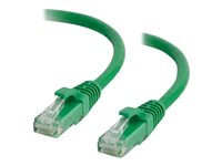 C2G - Cordon de raccordement - RJ-45 (M) pour RJ-45 (M) - 1.5 m - UTP - CAT 6a - démarré, sans crochet - vert 82509