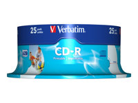 Verbatim DataLifePlus - 25 x CD-R - 700 Mo 52x - surface imprimable - spindle 43439