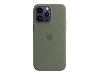 Apple - Coque de protection pour téléphone portable - compatibilité avec MagSafe - silicone - olive - pour iPhone 14 Pro Max MQUN3ZM/A