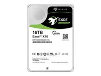 Seagate Exos X16 ST16000NM003G - Disque dur - chiffré - 16 To - interne - SATA 6Gb/s - 7200 tours/min - mémoire tampon : 256 Mo - Self-Encrypting Drive (SED) ST16000NM003G