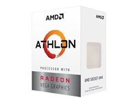 AMD Athlon 200GE - 3.2 GHz - 2 cœurs - 4 filetages - 4 Mo cache - Socket AM4 - Box YD200GC6FBBOX