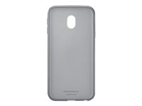 Samsung Jelly Cover EF-AJ330 - Coque de protection pour téléphone portable - noir transparent - pour Galaxy J3 (2017) EF-AJ330TBEGWW