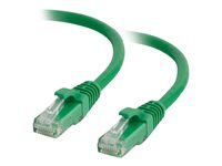 C2G - Cordon de raccordement - RJ-45 (M) pour RJ-45 (M) - 50 cm - UTP - CAT 6a - démarré, sans crochet - vert 82507