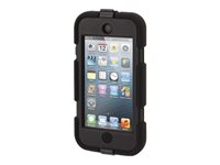 Griffin Survivor - Boîtier de protection pour lecteur - silicone, polycarbonate - noir - pour Apple iPod touch (5G, 6G) GB35694-3