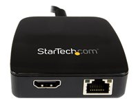 StarTech.com Mini station d'accueil / Mini-Dock USB 3.0 universelle PC portable avec HDMI - Adaptateur NIC USB 3.0 vers Gigabit Ethernet - Station d'accueil - USB - HDMI - GigE USB31GEHD