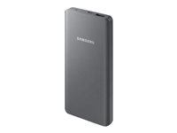 Samsung EB-P3000 - Banque d'alimentation - 1000 mAh - 1.5 A (USB) - sur le câble : Micro-USB - gris - pour Galaxy A8 (2018) Enterprise Edition EB-P3000BSEGWW