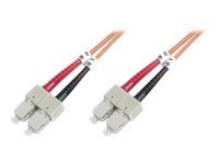 Uniformatic - Câble réseau - SC multi-mode (M) pour SC multi-mode (M) - 5 m - fibre optique - 62,5 / 125 microns - OM1 - sans halogène 21004