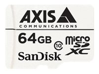 AXIS Companion Card - Carte mémoire flash - 64 Go - Class 10 - micro SDXC - blanc 5801-941