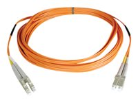 Tripp Lite 100M Duplex Multimode 50/125 Fiber Optic Patch Cable LC/LC 328' 328ft 100 Meter - Cordon de raccordement - LC multi-mode (M) pour LC multi-mode (M) - 100 m - fibre optique - duplex - 50 / 125 microns - orange N520-100M