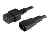 StarTech.com Cordon d'alimentation PC robuste IEC 320 C14 vers IEC 320 C19 de 91 cm - Câble secteur C14 vers C19 - 2,5 mm² - Noir - Câble d'alimentation - IEC 60320 C19 pour IEC 60320 C14 - CA 110 V - 90 cm - noir PXTC14C19143