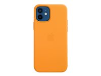 Apple - Coque de protection pour téléphone portable - avec MagSafe - cuir - pavot de californie - pour iPhone 12, 12 Pro MHKC3ZM/A