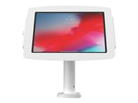 Compulocks iPad 10,2" Boîtier Space et support inclinable Rise 4" - Kit de montage (enceinte, support de poteau) - pour tablette - verrouillable - aluminium de haute qualité - blanc - Taille d'écran : 10.2" - montrable sur bureau - pour Apple 10.2-inch iPad (7ème génération, 8ème génération, 9ème génération) TCDP04W102IPDSW