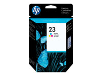 HP 23 - 30 ml - couleur (cyan, magenta, jaune) - original - cartouche d'encre - pour Deskjet 83X; Officejet R40, R45, R60, R65, R80, T45, T65; Officejet Pro 11XX; psc 500 C1823D