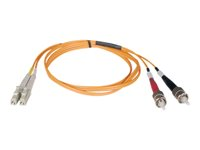 Tripp Lite 10M Duplex Multimode 62.5/125 Fiber Optic Patch Cable LC/ST 33' 33ft 10 Meter - Cordon de raccordement - ST multi-mode (M) pour LC multi-mode (M) - 10 m - fibre optique - duplex - 62,5 / 125 microns - orange N318-10M