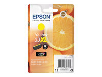 Epson 33XL - 8.9 ml - XL - jaune - original - emballage coque avec alarme radioélectrique/ acoustique - cartouche d'encre - pour Expression Home XP-635, 830; Expression Premium XP-530, 540, 630, 635, 640, 645, 830, 900 C13T33644022