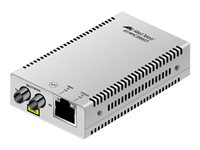 Allied Telesis AT MMC2000 - Convertisseur de média à fibre optique - GigE - 10Base-T, 1000Base-SX, 100Base-TX, 1000Base-T - RJ-45 / ST multi-mode - jusqu'à 550 m - 850 nm AT-MMC2000/ST-60