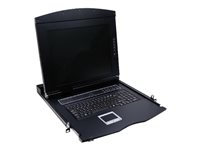 MCL Samar - Console KVM avec commutateur KVM - 8 ports - PS/2, USB - 17" - rack-montable - 1280 x 1024 - 1000:1 - VGA - 1U 9A2/KVM17/8