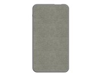 mophie powerstation mini - Banque d'alimentation - 5000 mAh - 2.4 A - 2 connecteurs de sortie (USB, USB-C) - sur le câble : USB-C - gris 401102977