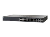 Cisco Small Business SF300-24 - Commutateur - C3 - Géré - 24 x 10/100 + 2 x SFP Gigabit combiné + 2 x 10/100/1000 - Ordinateur de bureau SRW224G4-K9-EU