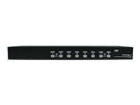 StarTech.com 8-Port USB KVM Swith with OSD - TAA Compliant - 1U Rack Mountable VGA KVM Switch (SV831DUSBU) - Commutateur KVM - 8 x KVM port(s) - 1 utilisateur local - de bureau - pour P/N: RK3236BKF, RKCONS1701, RKCONS17HD, RKCONS1901, RKCONS1908K, RKCONS1916K, RKQMCAB12V2 SV831DUSBU