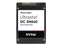 WD Ultrastar DC SN640 WUS4CB019D7P3E3 - SSD - 1920 Go - interne - 2.5" - U.2 PCIe 3.1 x4 (NVMe) - AES 256 bits 0TS1928
