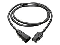 Tripp Lite 6ft Computer Power Cord Cable C14 to C15 Heavy Duty 15A 14AWG 6' - Câble d'alimentation - IEC 60320 C14 pour IEC 60320 C15 - CA 100-250 V - 1.8 m - noir P018-006