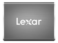 Lexar SL100 - Disque SSD - 512 Go - externe (portable) - USB 3.1 (USB-C connecteur) - gris LPSSD512GRBNA