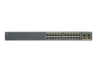 Cisco Catalyst 2960-Plus 24TC-S - Commutateur - Géré - 24 x 10/100 + 2 x SFP Gigabit combiné - Montable sur rack WS-C2960+24TC-S