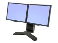 Ergotron LX Dual Display Lift Stand - Pied pour 2 écrans LCD - noir - Taille d'écran : jusqu'à 24 pouces 33-299-195