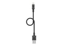 mophie - Câble Lightning - Lightning mâle pour USB mâle - 9 cm - noir 409903218