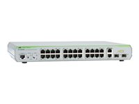 Allied Telesis CentreCOM FS926M - Commutateur - Géré - 24 x 10/100 + 2 x SFP Gigabit combiné - de bureau, Montable sur rack AT-FS926M-50