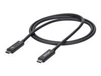 StarTech.com Câble Thunderbolt 3 USB C actif de 1 m (40 Gb/s) - Certifié Thunderbolt - Noir (TBLT3MM1MA) - Câble Thunderbolt - 24 pin USB-C (M) pour 24 pin USB-C (M) - Thunderbolt 3 / USB / DisplayPort - 1 m - support 4K - noir - pour P/N: CDP2HDUACP, CDP2HDUACPW, TB33A1C, TB3DK2DPM2, TB3DOCK2DPPD, TB3DOCK2DPPU, TBDOCKHDPBC TBLT3MM1MA