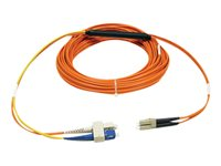 Tripp Lite 1M Fiber Optic Mode Conditioning Patch Cable SC/LC 3' 3ft 1 Meter - Câble de conditionnement multimode - LC multi-mode (M) pour SC multi-mode, mode unique SC (M) - 1 m - jaune, orange N424-01M