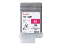 Canon PFI-102 M - 130 ml - magenta - original - réservoir d'encre - pour imagePROGRAF iPF500, iPF510, IPF600, iPF605, iPF610, iPF700, iPF710, iPF720, LP17, LP24 0897B001