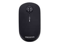 DICOTA Silent - Souris - sans fil - récepteur sans fil USB - noir D31829