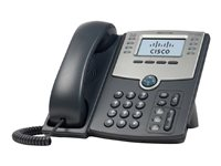 Cisco Small Business SPA 508G - Téléphone VoIP - (conférence) à trois capacité d'appel - SIP, SIP v2, SPCP - multiligne - argent, gris foncé - pour Small Business Pro Unified Communications 320 with 4 FXO SPA508G