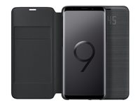 Samsung LED View Cover EF-NG960 - Étui à rabat pour téléphone portable - noir - pour Galaxy S9, S9 Deluxe Edition EF-NG960PBEGWW
