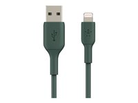 Belkin BOOST CHARGE - Câble Lightning - Lightning mâle pour USB mâle - 1 m - vert de minuit - pour Apple iPad/iPhone/iPod (Lightning) CAA001BT1MMG
