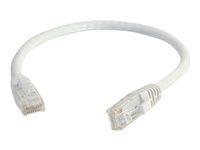 C2G Cat5e Booted Unshielded (UTP) Network Patch Cable - Cordon de raccordement - RJ-45 (M) pour RJ-45 (M) - 10 m - UTP - CAT 5e - moulé, sans crochet, bloqué - blanc 83267