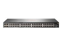 HPE Aruba 2930F 48G 4SFP+ - Commutateur - C3 - Géré - 48 x 10/100/1000 + 4 x 1 gigabit/10 gigabit SFP+ (liaison montante) - Montable sur rack JL254A