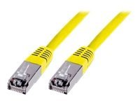 Uniformatic - Cordon de raccordement - RJ-45 (M) pour RJ-45 (M) - 5 m - FTP - CAT 5e - moulé, bloqué - jaune 20385