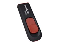 ADATA Classic Series C008 - Clé USB - 16 Go - USB 2.0 - noir, rouge AC008-16G-RKD